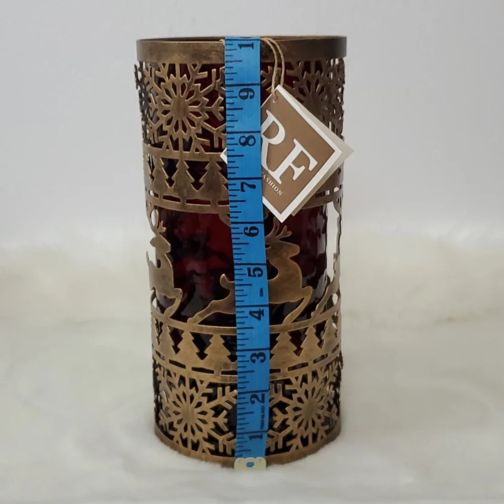 Christmas RF home fashion decor metal glass